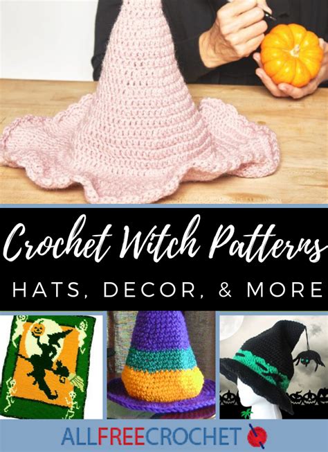 Crochet pattern for a unique witch hat